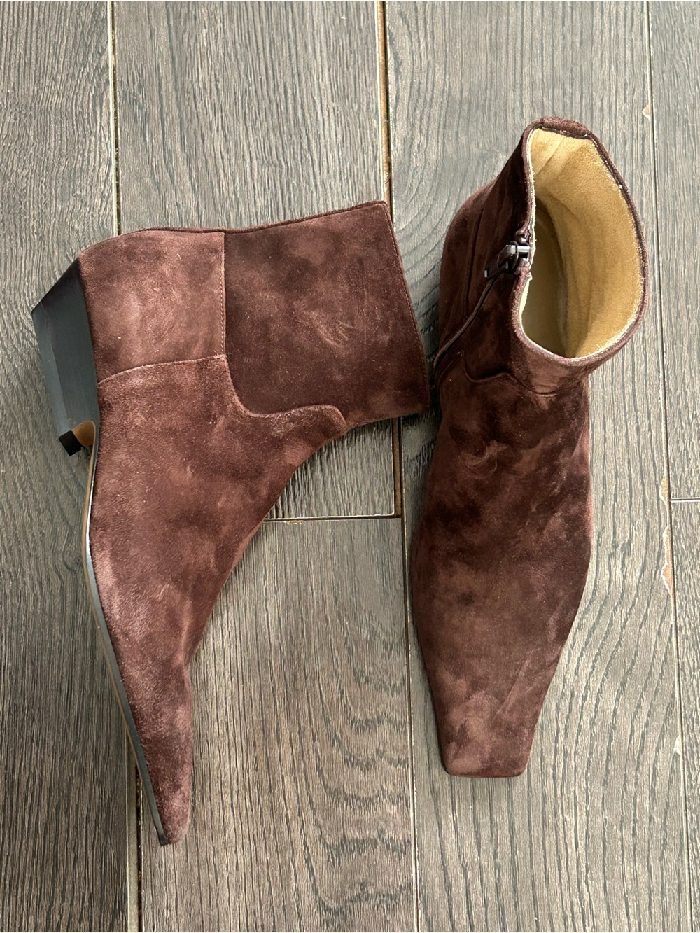Khaite Marfa brown Suede Ankle Boots - 36.5
